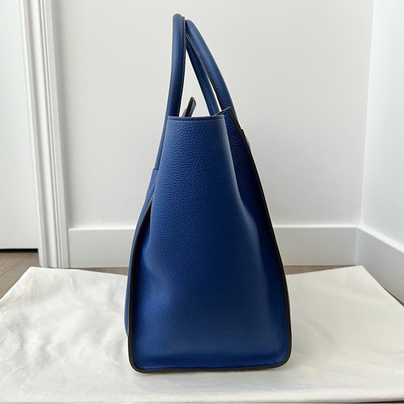 —SOLD— Celine Mini Luggage Indigo Blue Tote Bag Phoebe Philo - Picture 4 of 12